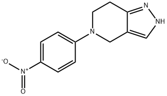 5-(4-NITROPHENYL)-4,5,6,7-TETRAHYDRO-2H-PYRAZOLO[4,3-C]PYRIDINE Struktur