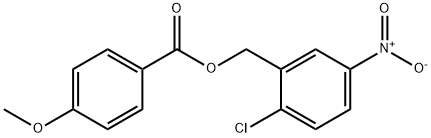 2-CHLORO-5-NITROBENZYL 4-METHOXYBENZENECARBOXYLATE Struktur