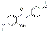 1-(2-HYDROXY-4-METHOXYPHENYL)-2-(4-METHOXYPHENYL)ETHANONE Struktur