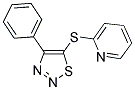 2-[(4-PHENYL-1,2,3-THIADIAZOL-5-YL)SULFANYL]PYRIDINE Struktur