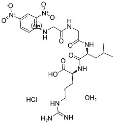 DNP-GLY-GLY-LEU-ARG-OH HCL H2O Struktur