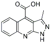 3-METHYL-1H-PYRAZOLO[3,4-B]QUINOLINE-4-CARBOXYLIC ACID Struktur