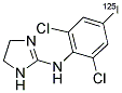 2-[(2,6-DICHLORO-4-[125I]PHENYL)IMINO] IMIDAZOLIDINE Struktur