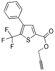 PROP-2-YNYL 4-PHENYL-5-(TRIFLUOROMETHYL)THIOPHENE-2-CARBOXYLATE Struktur