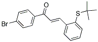 1-(4-BROMOPHENYL)-3-[2-(TERT-BUTYLTHIO)PHENYL]PROP-2-EN-1-ONE Struktur