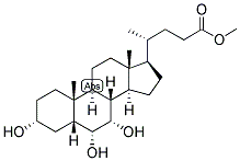 5-BETA-CHOLANIC ACID-3-ALPHA, 6-ALPHA, 7-ALPHA-TRIOL METHYL ESTER Struktur