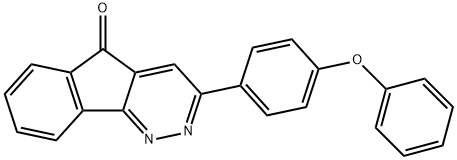 3-(4-PHENOXYPHENYL)-5H-INDENO[1,2-C]PYRIDAZIN-5-ONE Struktur