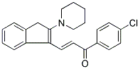 1-(4-CHLOROPHENYL)-3-(2-PIPERIDINO-1H-INDEN-3-YL)PROP-2-EN-1-ONE Struktur