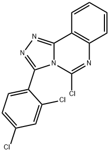 5-CHLORO-3-(2,4-DICHLOROPHENYL)[1,2,4]TRIAZOLO[4,3-C]QUINAZOLINE Struktur