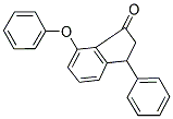 7-PHENOXY-3-PHENYL-1-INDANONE Struktur