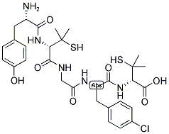 (D-PEN2,PHE(4-CL)4,D-PEN5)-ENKEPHALIN Struktur