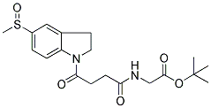 2,3-DIHYDRO-5-(METHYLSULPHINYL)-G-OXO-(1H)-INDOLEBUTANAMIDOACETIC ACID, TERT-BUTYL ESTER Struktur