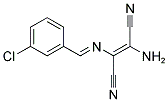 2-AMINO-1-(1-AZA-2-(3-CHLOROPHENYL)VINYL)ETHENE-1,2-DICARBONITRILE Struktur