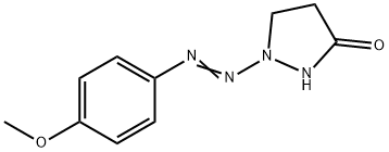 1-[2-(4-METHOXYPHENYL)DIAZENYL]TETRAHYDRO-3H-PYRAZOL-3-ONE Struktur