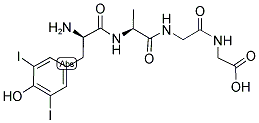 3,5-DIIODO-D-TYR-ALA-GLY-GLY Struktur