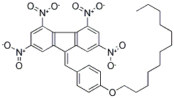 9-[4-(DODECYLOXY)BENZYLIDENE]-2,4,5,7-TETRANITRO-9H-FLUORENE Struktur