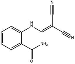 2-((2,2-DINITRILOVINYL)AMINO)BENZAMIDE Structure