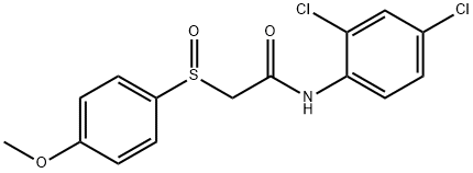 N-(2,4-DICHLOROPHENYL)-2-[(4-METHOXYPHENYL)SULFINYL]ACETAMIDE Struktur