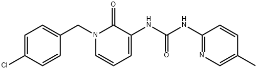 N-[1-(4-CHLOROBENZYL)-2-OXO-1,2-DIHYDRO-3-PYRIDINYL]-N'-(5-METHYL-2-PYRIDINYL)UREA Struktur