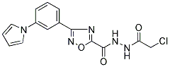 N'5-(2-CHLOROACETYL)-3-[3-(1H-PYRROL-1-YL)PHENYL]-1,2,4-OXADIAZOLE-5-CARBOHYDRAZIDE Struktur