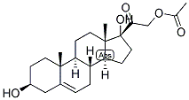 5-PREGNEN-3-BETA, 17,21-TRIOL-20-ONE 21-ACETATE Struktur