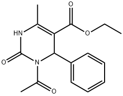 ETHYL 3-ACETYL-6-METHYL-2-OXO-4-PHENYL-1,2,3,4-TETRAHYDRO-5-PYRIMIDINECARBOXYLATE Structure