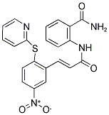 2-(3-(5-NITRO-2-(2-PYRIDYLTHIO)PHENYL)PROP-2-ENOYLAMINO)BENZAMIDE Struktur