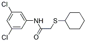 2-(CYCLOHEXYLSULFANYL)-N-(3,5-DICHLOROPHENYL)ACETAMIDE Struktur