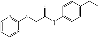 N-(4-ETHYLPHENYL)-2-(2-PYRIMIDINYLSULFANYL)ACETAMIDE Struktur