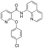 (2-(4-CHLOROPHENOXY)(3-PYRIDYL))-N-(8-QUINOLYL)FORMAMIDE Struktur