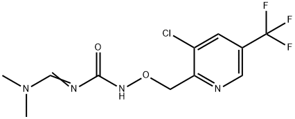 N-([3-CHLORO-5-(TRIFLUOROMETHYL)-2-PYRIDINYL]METHOXY)-N-[(DIMETHYLAMINO)METHYLENE]UREA Struktur