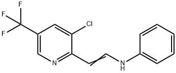 N-(2-[3-CHLORO-5-(TRIFLUOROMETHYL)-2-PYRIDINYL]VINYL)-N-PHENYLAMINE Struktur