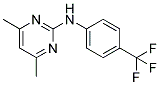 N[4-(TRIFLUOROMETHYL)PHENYL]-4,6-DIMETHYL-2-PYRIMIDINAMINE Struktur