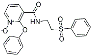 2-PHENOXY-3-(([2-(PHENYLSULFONYL)ETHYL]AMINO)CARBONYL)PYRIDINIUM-1-OLATE Struktur