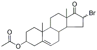 16-BROMO-10,13-DIMETHYL-17-OXO-2,3,4,7,8,9,10,11,12,13,14,15,16,17-TETRADECAHYDRO-1H-CYCLOPENTA[A]PHENANTHREN-3-YL ACETATE Struktur