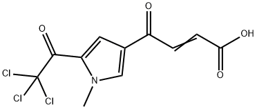 4-[1-METHYL-5-(2,2,2-TRICHLOROACETYL)-1H-PYRROL-3-YL]-4-OXO-2-BUTENOIC ACID Struktur