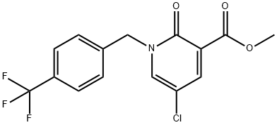 METHYL 5-CHLORO-2-OXO-1-[4-(TRIFLUOROMETHYL)BENZYL]-1,2-DIHYDRO-3-PYRIDINECARBOXYLATE Struktur