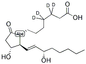 9-OXO-11ALPHA,15S-DIHYDROXY-PROST-13E-EN-1-OIC-3,3,4,4-D4 ACID Struktur