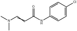 N-(4-CHLOROPHENYL)-3-(DIMETHYLAMINO)ACRYLAMIDE Struktur