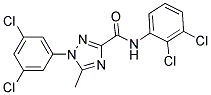 N-(2,3-DICHLOROPHENYL)-1-(3,5-DICHLOROPHENYL)-5-METHYL-1H-1,2,4-TRIAZOLE-3-CARBOXAMIDE Struktur