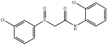 N-(2-CHLOROPHENYL)-2-[(3-CHLOROPHENYL)SULFINYL]ACETAMIDE Struktur