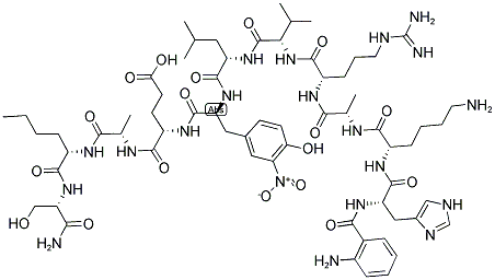 ABZ-HIS-LYS-ALA-ARG-VAL-LEU-TYR(NO2)-GLU-ALA-NLE-SER-NH2 Struktur