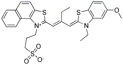 3-(3-SULFOPROPYL)-2-(2-[(3-ETHYL-5-METHOXY-2,3-DIHYDRO-BENZOTHIAZOL-2-YLIDENE)-METHYL]-1-BUTENYL)-NAPHTHO[1,2-D]THIAZOLIUM INNER SALT Struktur