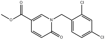 METHYL 1-(2,4-DICHLOROBENZYL)-6-OXO-1,6-DIHYDRO-3-PYRIDINECARBOXYLATE Struktur