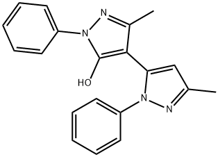 1,1'-(DIPHENYL)-3,3'-DIMETHYL-5-HYDROXY[4,5']PYRAZOL Struktur