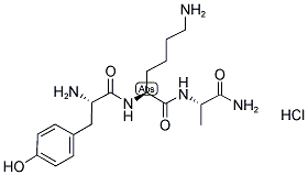 H-TYR-LYS-ALA-NH2 HCL Struktur