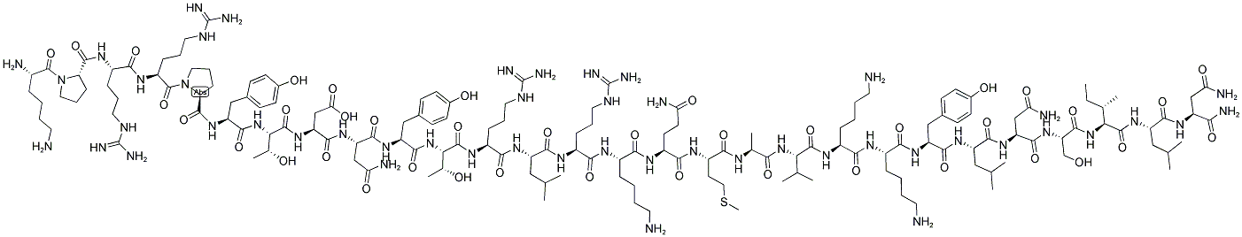 LYS-PRO-ARG-ARG-PRO-TYR-VIP (7-28), HUMAN, PORCINE, RAT Struktur