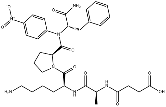 SUC-ALA-LYS-PRO-PHE-PNA Struktur