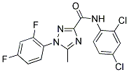 N-(2,4-DICHLOROPHENYL)-1-(2,4-DIFLUOROPHENYL)-5-METHYL-1H-1,2,4-TRIAZOLE-3-CARBOXAMIDE Struktur