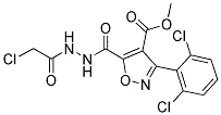 METHYL 5-([2-(2-CHLOROACETYL)HYDRAZINO]CARBONYL)-3-(2,6-DICHLOROPHENYL)ISOXAZOLE-4-CARBOXYLATE Structure